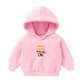 thumbnail image 1 of CLOISE Boys Hoodie Girls Toddler Long Sleeve Hooded Sweatshirt Tops Print Outfits Fall Winter Clothes Pink 3T, 1 of 2