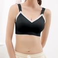 thumbnail image 1 of CLOISE Bralettes for Women Fashion Underwire Push up Stretch Cami Bras with Adjustable Straps Large Bust Seamless Bras with Support and Lift Comfort Soft Lace Sleeping Everyday Bras Black L, 1 of 5