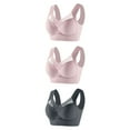 thumbnail image 1 of CLOISE Bras for Women 3 Pack Padded High Impact Wireless Sports Bras Seamless Yoga Bras Push up Bras Full Coverage Everyday Bras Gray L, 1 of 2