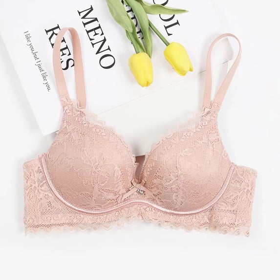 CLOISE Bras for Women Underwire Push up Stretch Cami Bras with Adjustable Straps Large Bust Bras with Support and Lift Lace Bras Everyday Bras Comfort Sleep Bras Gray 34/75