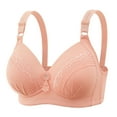 thumbnail image 1 of CLOISE Bras for Women Push up No Underwire Padded No Zipper Daily Bras Hot Pink M-2XL, 1 of 4