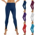 thumbnail image 1 of CLOISE Butt Lifting Leggings Plus Size for Women Tights Stretchy Skinny Yoga Pants Solid Seamless High Waist Workout Bottoms, 1 of 8