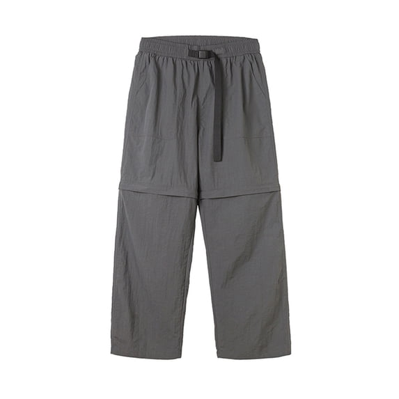 CLOISE Cargo Pants for Men Big and Tall with Pockets Trousers Drawstring Baggy Solid Bottoms Removable Quick-Dry Casual Clothes