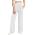 thumbnail image 1 of CLOISE Cargo Sweatpants Kids Girls Boys High Waist Trousers Wide Leg Baggy Solid Bottoms Casual Clothes with Pockets, 1 of 8