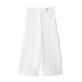 thumbnail image 1 of CLOISE Casual Palazzo Pants for Women Casual Wide Leg Pants With Pockets High Waisted Comfy Wide Leg Pants Pull On Straight Leg Pants Solid Loose Trousers White, 1 of 2