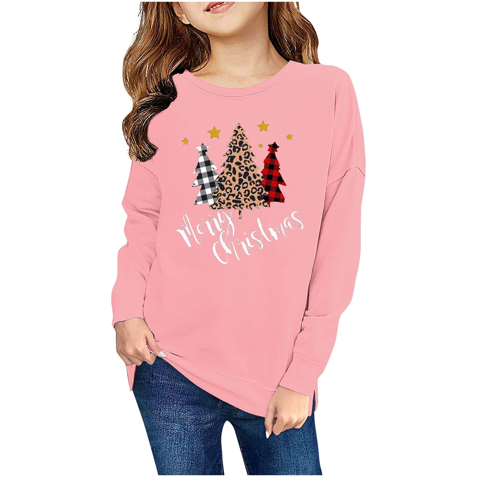 CLOISE Crew Neck Sweatshirt Kids Boys Youth Christmas Long Sleeve Tops ...