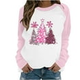 thumbnail image 1 of CLOISE Fall Sweatshirts for Women Plus Size Crew Neck Tops Christmas Tree Graphic Long Sleeve Pullover Fleece Clothes, 1 of 3