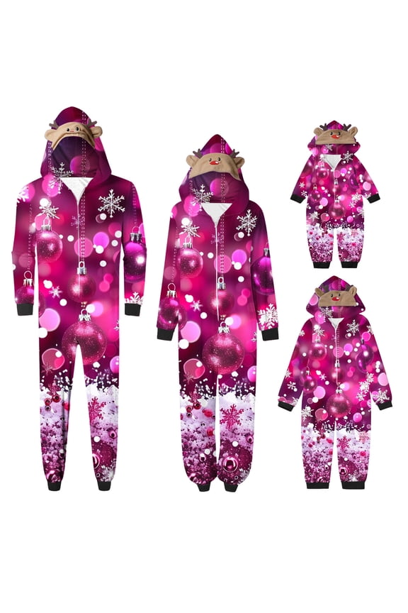 Family Christmas Pajamas Matching Sets Kids Long Sleeve Shirts Jumpsuit Pjs Sleepwear Outfits