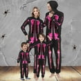 thumbnail image 1 of CLOISE Family Pajamas Matching Sets Skeleton One-Piece Sleepwear for Kids 9T Little Boys Hooded Zip up Pajamas Comfort Long Sleeve Jumpsuit Funny Halloween Outfits Fall Black, 1 of 4