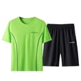 thumbnail image 1 of CLOISE Gym Sets for Men 2 Piece Outfits Lounge Sets Short Sleeve Button down Shirts Shorts Matching Summer Clothes, 1 of 3