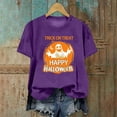thumbnail image 1 of CLOISE Halloween Blouses for Women Funny Halloween Ghost Printed Blouses Short Sleeve Crew Neck Tees Basic Tunic Comfy Tops Spooky Festival Outfits Halloween Gift, 1 of 3