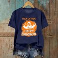 thumbnail image 1 of CLOISE Halloween Tops for Women Plus Size Trendy Halloween Ghost Graphic Tops Short Sleeve Scoop Neck Shirts Basic Loose Oversized Blouses Spooky Season Outfits Gift, 1 of 3