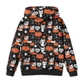 thumbnail image 1 of CLOISE Hoodie Kids Girls Boys Youth Halloween Long Sleeve Hooded Sweatshirt Tops Ghost Print Outfits Fall Winter Clothes Multicolor 7-8T, 1 of 6