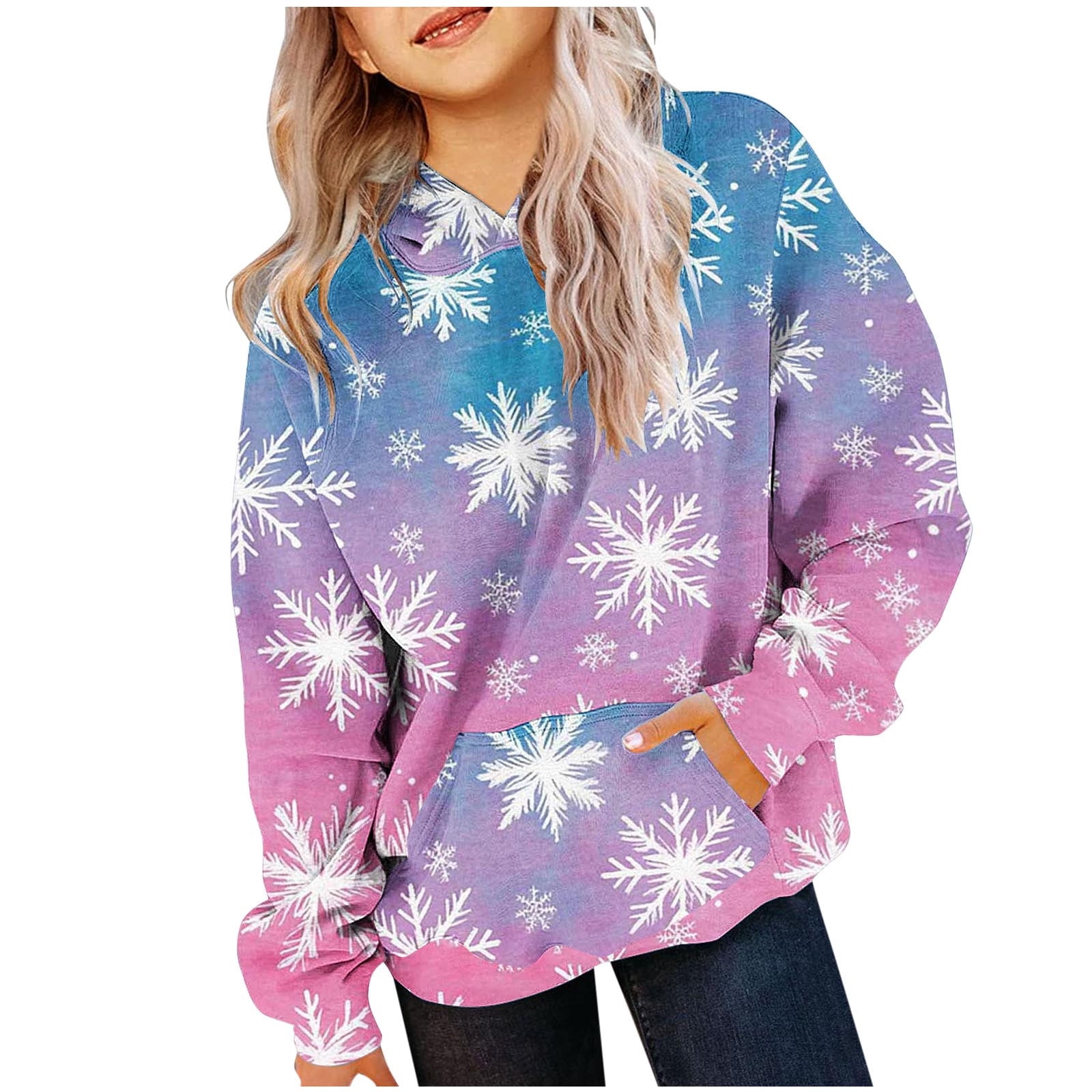 CLOISE Hoodies for Girls Kids Boys Youth Christmas Long Sleeve Hooded ...