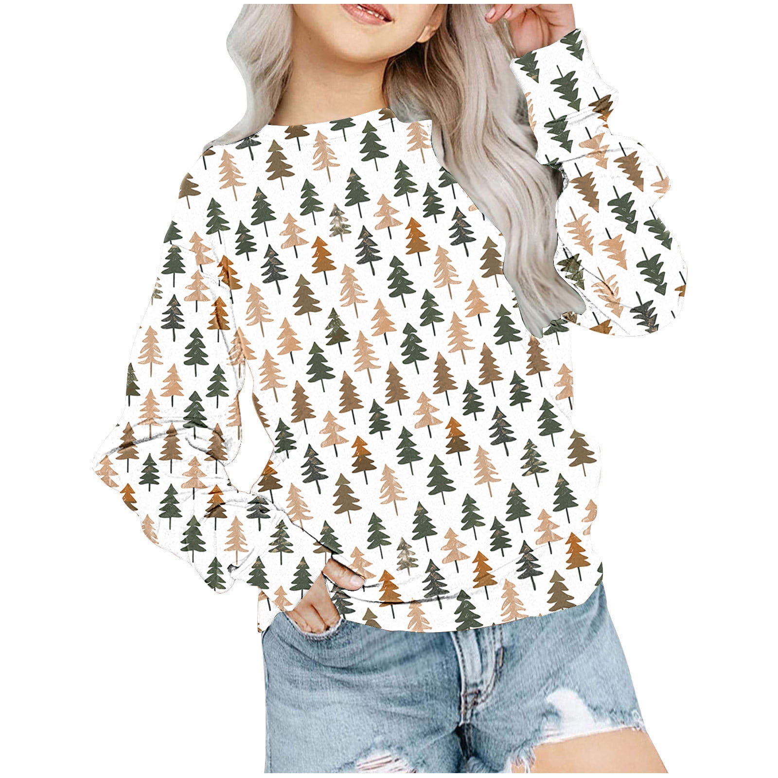 CLOISE Hoodies for Girls Toddlers Boys Christmas White Long Sleeve ...