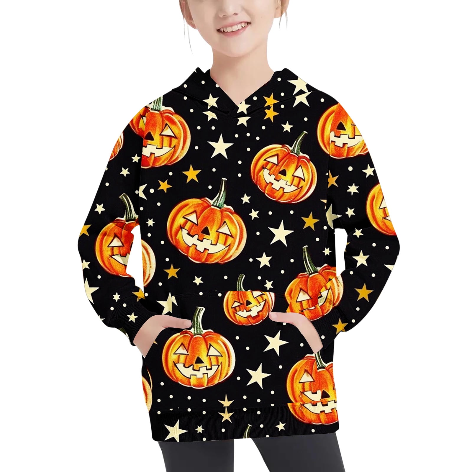 CLOISE Hoodies for Girls Youths Boys Halloween Long Sleeve Hooded ...