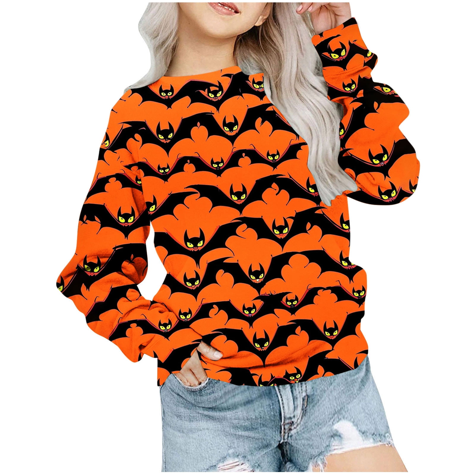 CLOISE Kids Sweatshirts for Girls Boys Toddler Halloween Long Sleeve ...