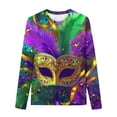CLOISE Kids White T Shirt Long Sleeve Boys Girls Toddler Mardi Gras ...