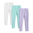 thumbnail image 1 of CLOISE Leggings for Boys Girls 3 Pack Full Length Tights Stretchy Skinny Workout Pants Solid Seamless Yoga Bottoms, 1 of 7