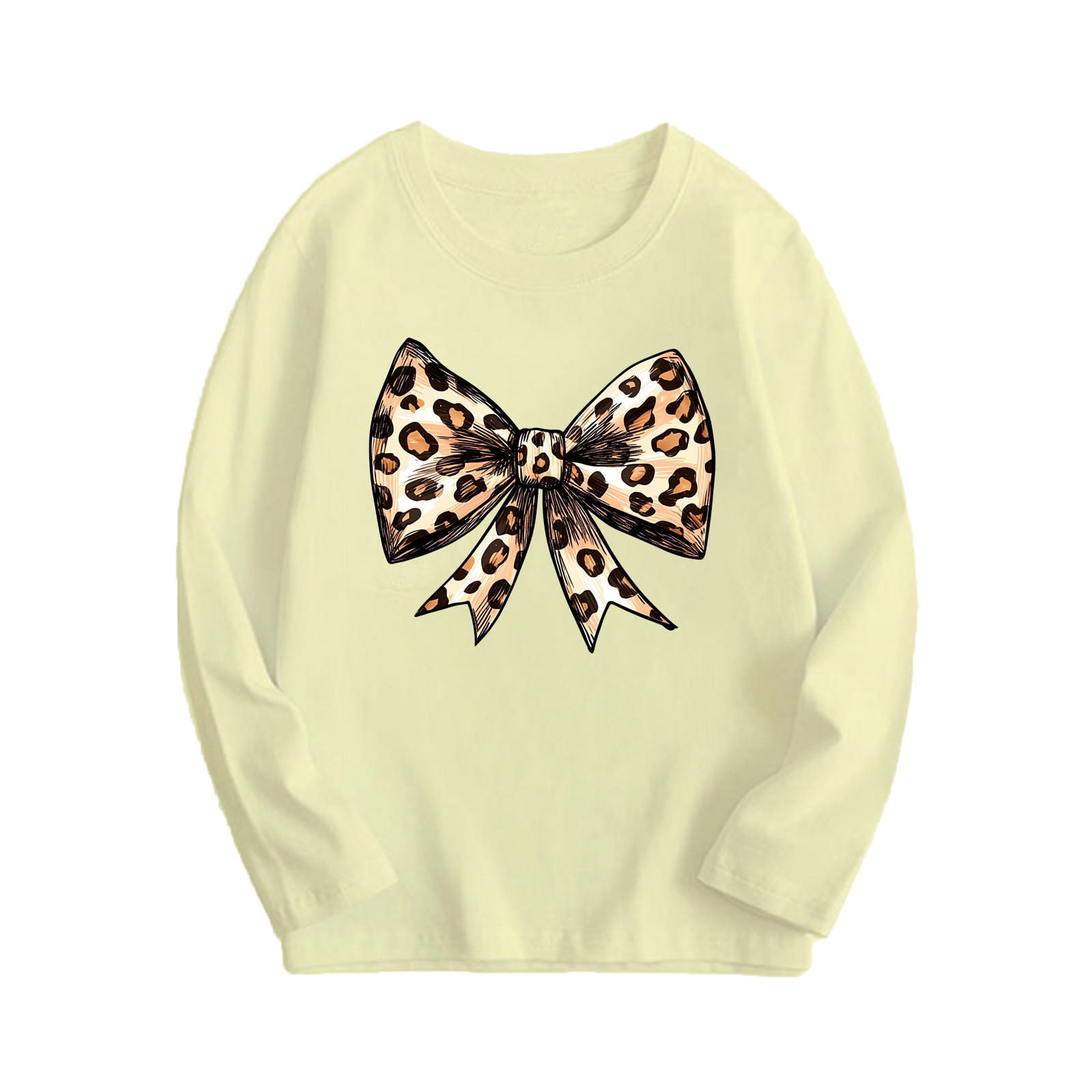 CLOISE Long Sleeve Kids Shirts Girls Boys Youth Crew Neck Tops Print ...