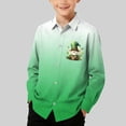 thumbnail image 1 of CLOISE Long Sleeve Shirt for Kids Girls Boys St Patricks Day Green Tops Collared Holiday Irish Themed Pullover Holiday Blouses, 1 of 7