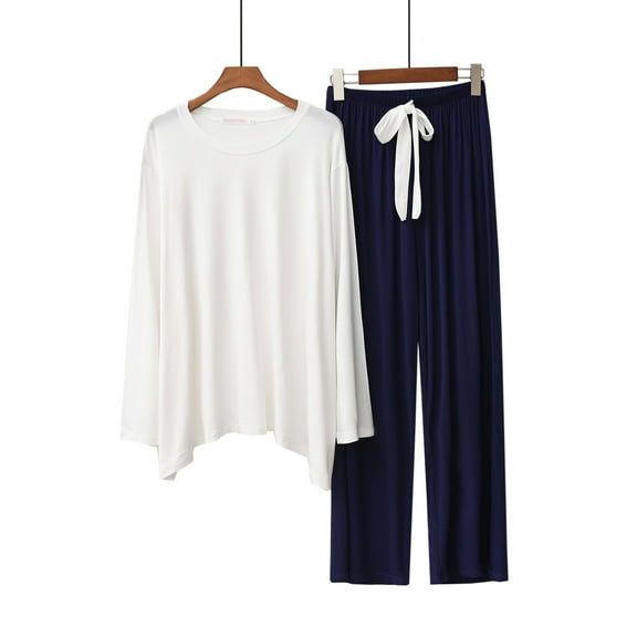 CLOISE Loungewear Sets Womens Two-Piece Cozy Long Sleeve Sleepwear Tops and Comfy Lounge Pants Pjs Sets Comfort Solid Fashion Loungewear