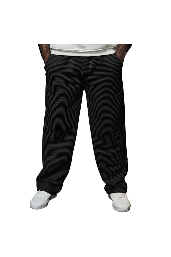 Men Dress Palazzo Pants Pockets Big and Tall Long Pants Wide Leg Casual Solid Baggy Trousers Vacation Clothes