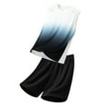 thumbnail image 1 of CLOISE Outfit Sets for Men Sleeveless Big and Tall 2 Piece Lounge Sets Matching Outfit Tank Tops Short Beach Vacation Clothes, 1 of 5