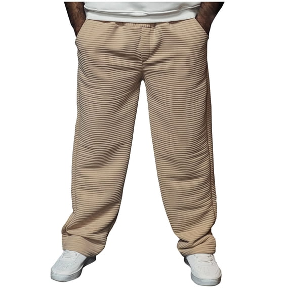 CLOISE Palazzo Pants Men Wide Leg Pockets Big and Tall Long Pants Casual Trousers Solid Baggy Bottoms Vacation Clothes