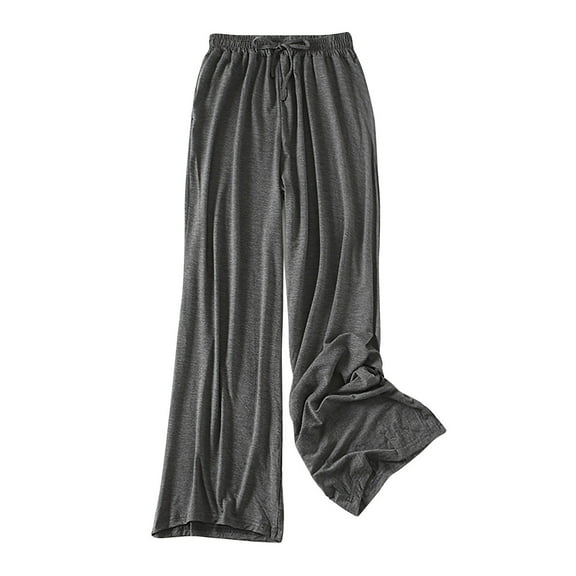 CLOISE Palazzo Pants for Women Petite Casual Wide Leg Pants Drawstring High Waisted Stretchy Wide Leg Pants Elastic Waist Comfy Palazzo Pants Pull On Lightweight Straight Leg Pants Dark Gray