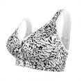 thumbnail image 1 of CLOISE Plus Size Bras Front Closure Women No Underwire Full Coverage Lounge Bras with Sagging Breasts Black S-3XL, 1 of 5