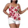 thumbnail image 1 of CLOISE Plus Size Swimsuits for Women Tankini Two Piece Swimwear with Boy Shorts Built in Bra Full Coverage Flowers Bathing Suit Vacation Beachwear, 1 of 6