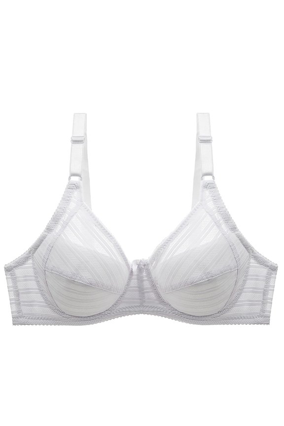 Push up Bras for Women Plus Size Bras Underwire Push up Stretch Cami Bras with Adjustable Straps Large Bust Bras with Support and Lift Lace Bras Everyday Bras Sleep Bras White 3XL