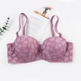 thumbnail image 1 of CLOISE Push up Bras for Women Underwire Push up Stretch Cami Bras with Adjustable Straps Large Bust Bras with Support and Lift Lace Bras Everyday Bras Comfort Sleep Bras Pink 38/85, 1 of 7