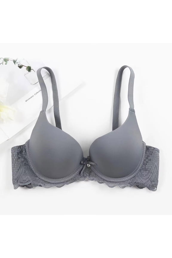 Push up Bras for Women Underwire Push up Stretch Cami Bras with Adjustable Straps Large Bust Seamless Bras with Support and Lift Comfort Lace Sleeping Everyday Bras Blue 36/80