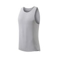 thumbnail image 1 of CLOISE Summer Tops for Men Sleeveless Sleeveless Big and Tall Quick-Dry Shirts Crewneck Workout Pullover Tank Tops Viscose Solid Color Slim Blouses Gray, 1 of 4