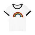 thumbnail image 1 of CLOISE T Shirts for Kids Girls Boys Short Sleeves Tops Crewneck Casual Pullover Graphic Summer Blouses Black, 1 of 7