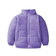thumbnail image 1 of CLOISE Toddler Puffer Jacket Boys Short Pockets Snowsuit Winter Coats Purple 110-160, 1 of 7