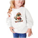 CLOISE Toddler Sweatshirt Boys Girls Christmas White Long Sleeve Crew ...
