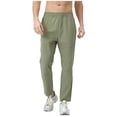 thumbnail image 1 of CLOISE Travel Pants Men Pockets Big and Tall Long Pants Zipper Casual Solid Baggy Trousers Quick-Dry Vacation Clothes, 1 of 8