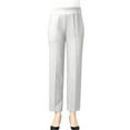 thumbnail image 1 of CLOISE Trousers Pants Woman Cotton Linen Pants Petite Elastic Waist Dress Pants Pull On Lounge Trousers Mid Rise Straight Leg Pants Solid Soft Trousers Fashion Beige, 1 of 3