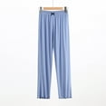 thumbnail image 1 of CLOISE Trousers for Women Mid Rise Pants Stretch Lounge Pants Pull On Straight Leg Pants Elastic Waist Trousers Athletic Pull On Workout Trousers Solid Comfy Pants Fashion Sky Blue, 1 of 4