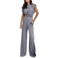 thumbnail image 1 of CLOISE Two Piece Lounge Set for Women Sleeveless Plus Size Outfits Matching Sets Tank Tops Long Pants Travel Clothes, 1 of 8