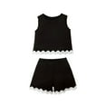thumbnail image 1 of CLOISE Two Piece Set Kids Girls Sleeveless Viscose Summer Outfits Lounge Sets Tank Tops Shorts Trendy Vacation Clothes, 1 of 8