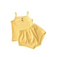 thumbnail image 1 of CLOISE Two Piece Set for Kids Girls Outfits Sleeveless Knit Outfits Lounge Sets Tank Tops Shorts Matching Summer Clothes, 1 of 3