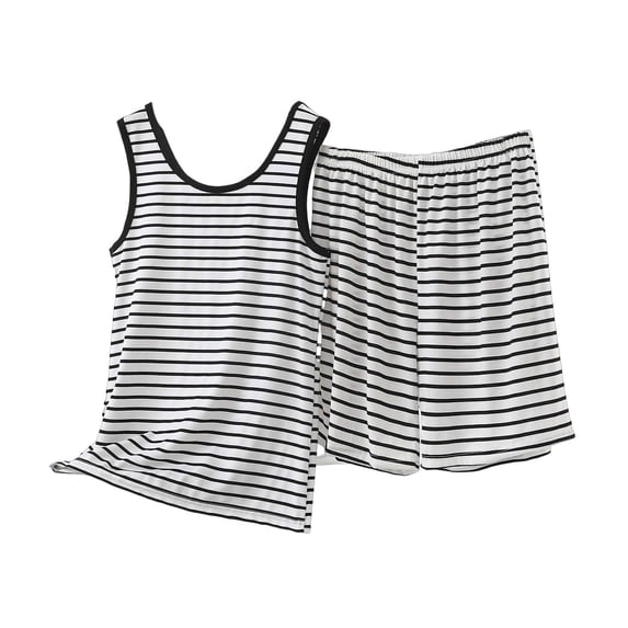 CLOISE Women Workout Gym Outfits Plus Size 2 Piece Outfits Matching Sets Sleeveless Tank Tops Shorts Vacation Clothes