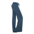 thumbnail image 1 of CLOISE Women's Wide Leg Pants Casual Pant Casual Wide Leg Pants Drawstring Mid Rise Wide Leg Pants Elastic Waist Comfy Palazzo Pants Pull On Palazzo Pants Straight Leg Pants Navy, 1 of 5