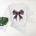 thumbnail image 1 of CLOISE Womens T Shirts Short Sleeve Fourth of July Plus Size American Flag Tops Crewneck Holiday Red White Blue Pullover Patriotic Outfits, 1 of 4
