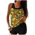 thumbnail image 1 of CLOISE Womens Tankini Swimsuits 2 Piece Plus Size with Boy Shorts High Waist Full Coverage Swimwear Flowers Vacation Beachwear, 1 of 6