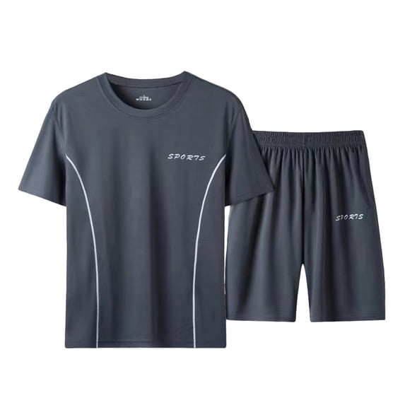 CLOISE Workout Set Clothes for Men 2 Piece Outfits Lounge Sets Short Sleeve Button down Shirts Shorts Matching Summer Clothes